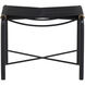 Riz 18.5 inch Black Leather Stool
